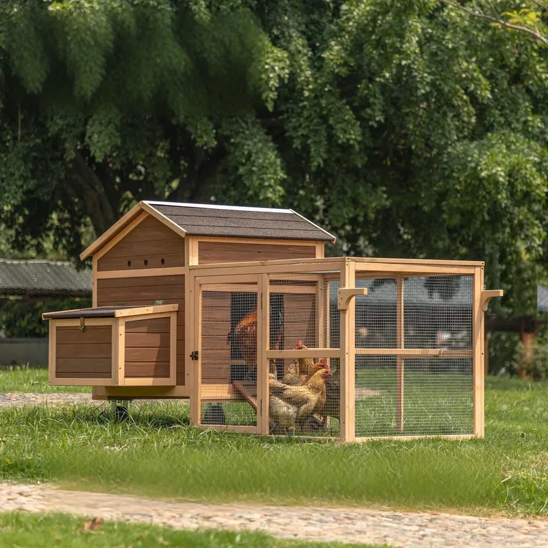 Sustainable Living Walla Walla - Large Sustainable Wooden Chicken Coop Outdoor
