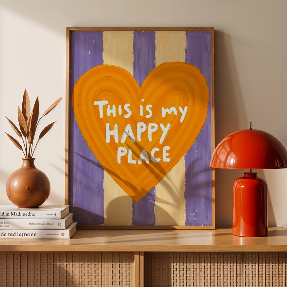 Sustainable Living Products - Modern,Retro This Is My Happy Place